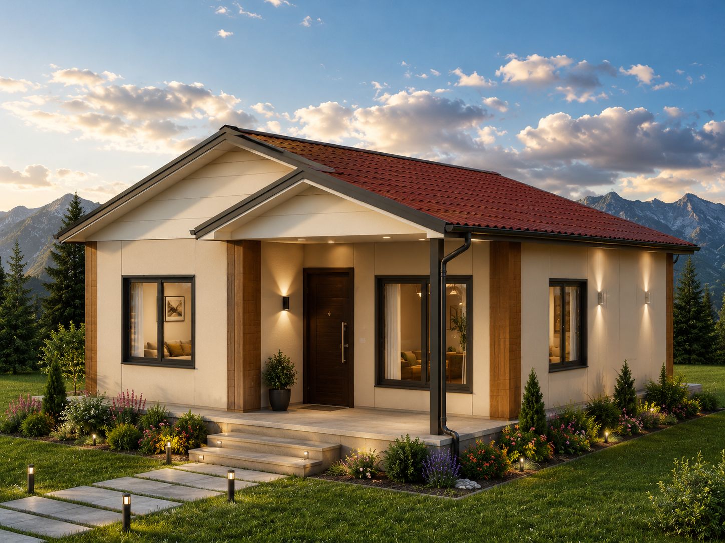 62m² Tek Katlı Prefabrik Ev